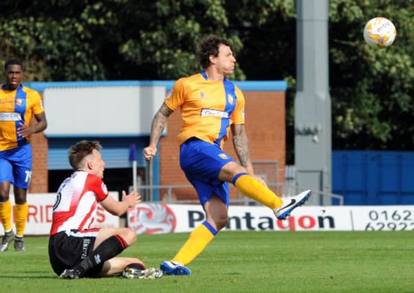 Mansfield Town v Cheltenham
Darius Henderson who came on as a sub in the second half.