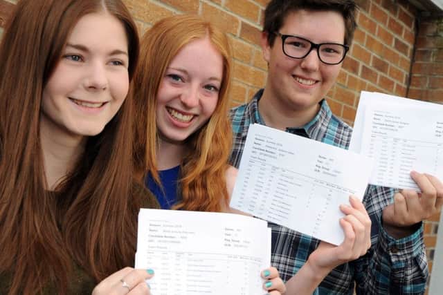 Joseph Whitaker School A level results.Nikita Robinson, left, with her 2 B's and 1 C is off to Liverpool to read English and history, Alex Jackson is also reading English in Birmingham following her 2 A stars and 1 C grade, whilst, Daniel Rodgers is going to America to read Maths, Economics and French at the Babson College after achieving 1 A star, 2 A's and 1 C.