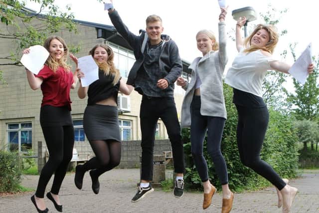 Students receiving their A-Level results today