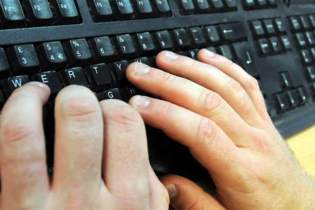 Stock pic Online Grooming keyboard