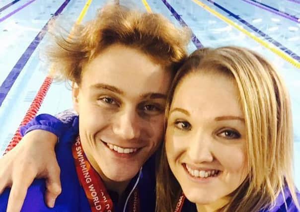GUNNING FOR GLORY -- swimmers Ollie Hynd and Charlotte Henshaw, who are hoping to win Paralympic Games medals in Rio.