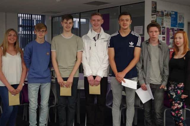 Meden School students celebrate.