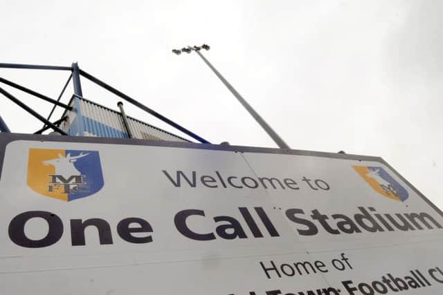 The One Call Stadium, home of Mansfield Town FC.