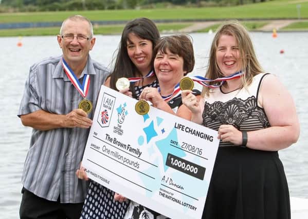 The Brown family have won a Â£1m lottery prize