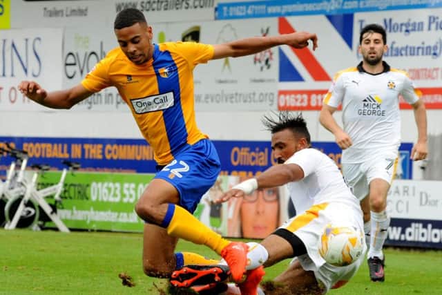 Mansfield Town v Cambridge
CJ Hamilton in second half action.