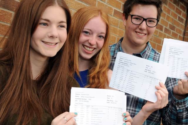 Joseph Whitaker's A-level students from last month.