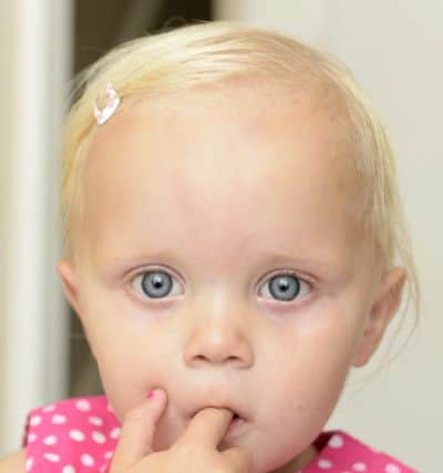 Tiffany-Rose Waudby was born with various medical problems and her parents Kerry and Arran donÃ¢Â¬"t know how long she has to live. 

Picture: Sarah Washbourn