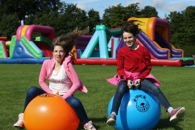 L-R: Amy Booth, 12, from Eastwood and Charlotte Limb, 12 from Eastwood.
PICTURE BY MARK FEAR