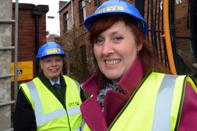 Council leader Cheryl Butler, pictured with fellow councillor Steve Carroll.