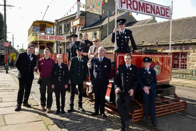Young volunteers day at Crich Tramway Village, pictured is the team of young volunteers