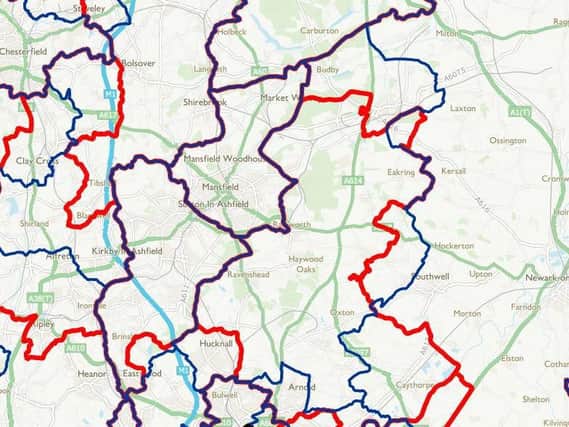Other proposed changes in Notts may mean the disappearance of the Gedling constituency altogether in a bid to reduce the total number of MPs. (Source: Boundary Review).