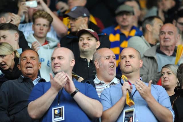 Mansfield Town v Barnet.Fans gallery.