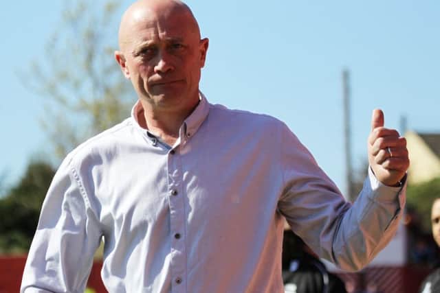 Alfreton manager Nicky Law.