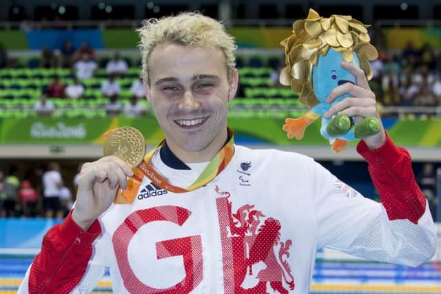 Swimmer Ollie Hynd MBE wins gold in the 200m Individual Medley SM8. Pic credit: onEdition.