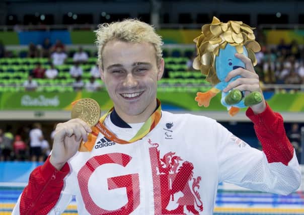 Swimmer Ollie Hynd MBE wins gold in the 200m Individual Medley SM8. Pic credit: onEdition.