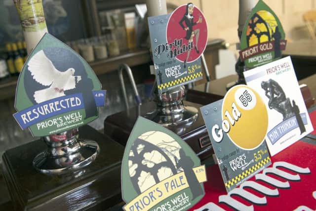 Prior's Well Brewery in Mansfield Woodhouse with its own bar upstairs. Its range of ales produced and on sale
Picture: Sarah Washbourn