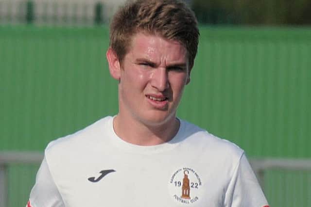 Former Rainworth man Liam Theakstone scored the third Sherwood goal