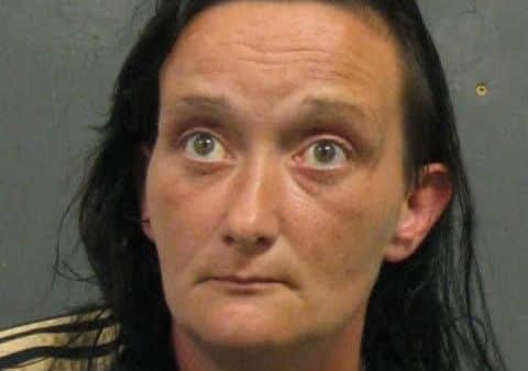 Pictured is serial thief Jessica Hodgkinson, 32, of Main Street, Carr Vale, Bolsover, who has been jailed for eight weeks after committing two thefts.