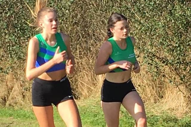 DEBUT DELIGHT -- for Mansfield Harriers duo Jade Bacon and Hannah Shaw at Shipley Park.