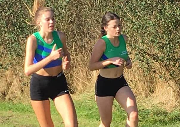 DEBUT DELIGHT -- for Mansfield Harriers duo Jade Bacon and Hannah Shaw at Shipley Park.