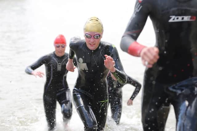 EMERGING FORCE -- 15-year-old Kirkby schoolgirl Libby Coleman, who is making a splash as one of the brightest triathlon prospects in the country.