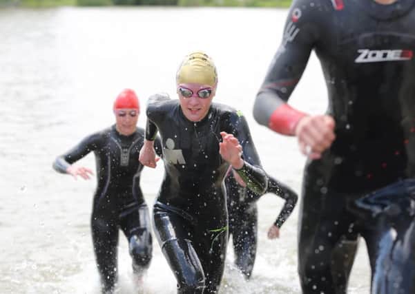 EMERGING FORCE -- 15-year-old Kirkby schoolgirl Libby Coleman, who is making a splash as one of the brightest triathlon prospects in the country.