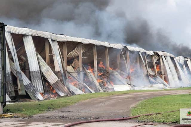 An Industrial Unit in North Notts caught fire on Wednesday, September 21. (Image: NFRS).