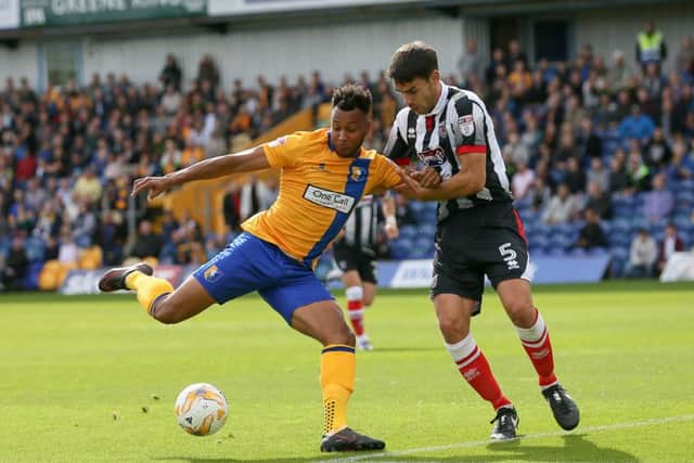 Mansfield Town's Matt Green in action - Pic by Chris Holloway