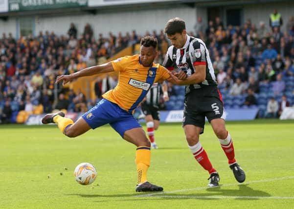 Mansfield Town's Matt Green in action - Pic by Chris Holloway