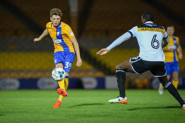 Mansfield Town's Tom Marriott  - Pic Chris Holloway