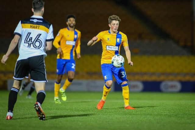 Mansfield Town's Tom Marriott  - Pic Chris Holloway