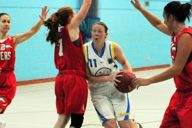 LEADING BY EXAMPLE -- captain Alison Bridge spearheaded the Giants fightback.