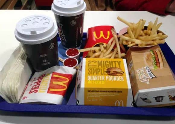 Fast food nation: burgers and fries from McDonald's