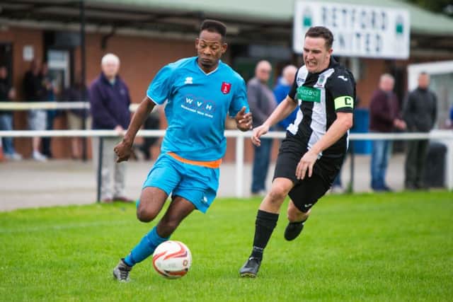 Martin Brissett in action for Clipstone