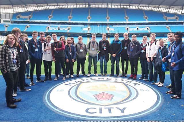 Computer science students enjoyed a technological tour of Etihad Statium
