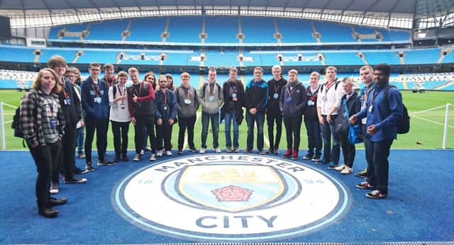 Computer science students enjoyed a technological tour of Etihad Statium