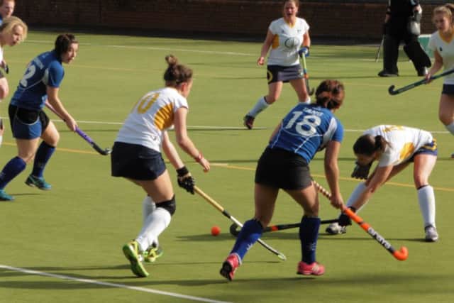 ACTION from North Notts Ladies' win over Stourport Ladies.