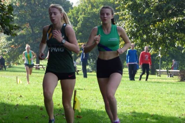 ENGLAND STAR -- Bethany Williams (right), who proved shes no mean cross-country runner.