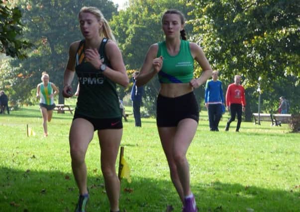 ENGLAND STAR -- Bethany Williams (right), who proved shes no mean cross-country runner.