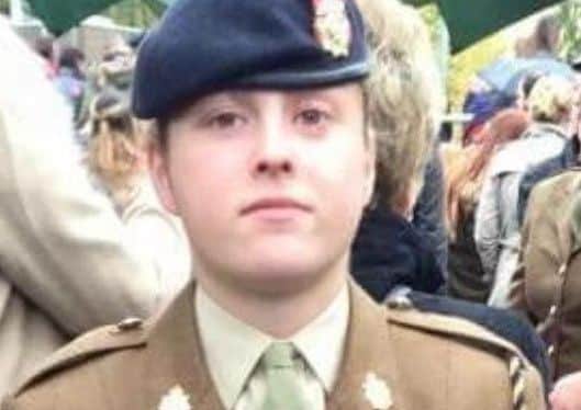Private Hazel Fox died in a car accident in February.