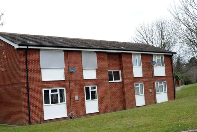 Boarded up property on Old Newark Road, Bellamy Road estate, Mansfield.