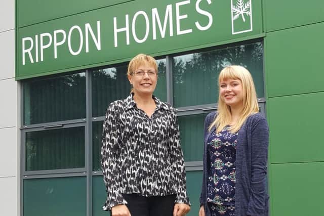 Debbie Cartwright and Emily Wilson at Rippon Homes.