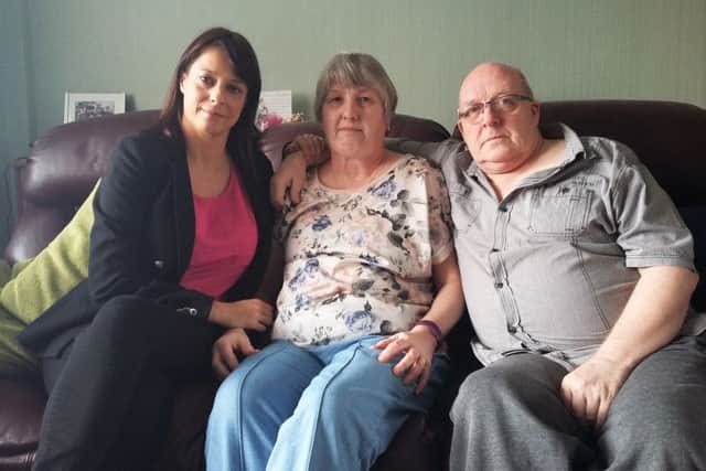 Ashfield MP Gloria De Piero with Pat and Ray Martin.