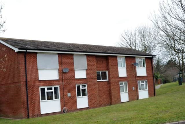 Boarded up property on Old Newark Road, Bellamy Road estate, Mansfield.