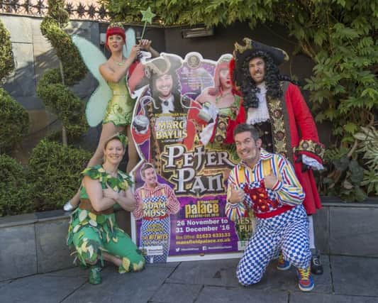 Mansfield Palace Theatre presents its Pantomime for 2016. Peter Pan stars Jessica Punch as Peter Pan, Marc Baylis as Captain Hook, Adam Moss as Smee and Holly Atterton as Tinker Bell

Picture: Sarah Washbourn