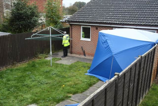 The garden where Melanie was found on Thursday, November 3. (Image: SWNS)