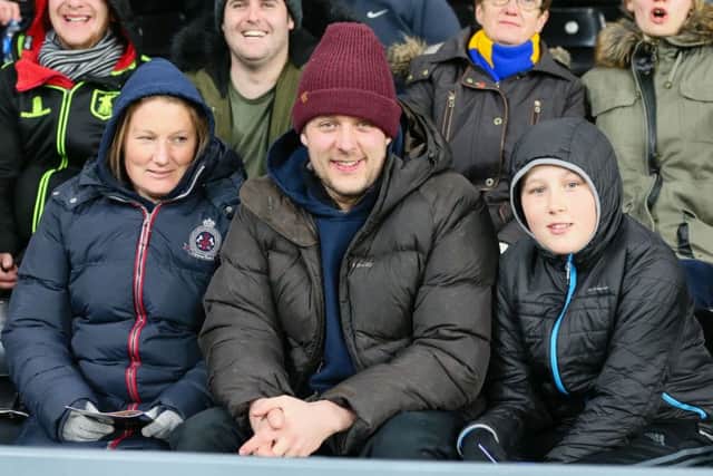 Mansfield Town's fans at Derby - Pic Chris Holloway