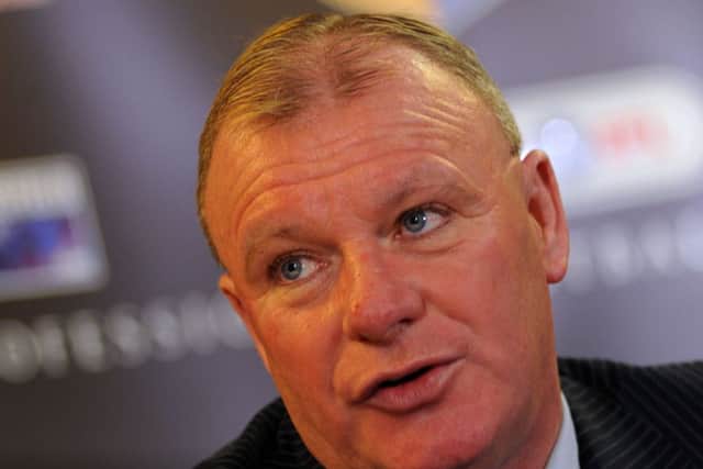New Mansfield Town manager, Steve Evans at a press conference at the One Call Stadium on Wednesday.