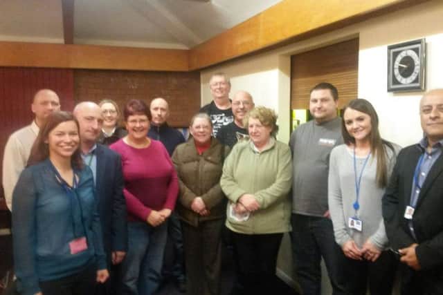 Huthwaite residents met representatives of Severn Trent on Tuesday.