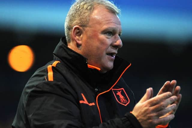 Mansfield Town v Crawley Town.
Stags' new manager Steve Evans.